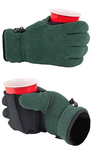 BURGER&COLA(バーガー&コーラ) SWALLOW GLOVE TailGator Beverage Gloves: Built-in Koozie